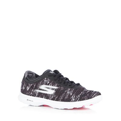 Skechers Black 'Go Step - One Off' trainers